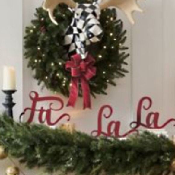 Grandin Road Red Bow with Gold Trim and Green Bow with Gold detail NWT - Picture 8 of 9